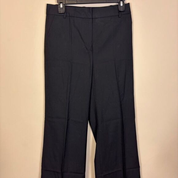 New J. Crew Black Super 120's 100% Wool Wide Leg Dress Pants 4 - Picture 3 of 6